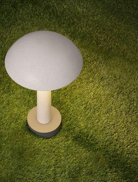 Nova Luce LED Wegeleuchte Tura 7W warmweiss 3000K IP65 salzwasserfest Weiß Beton 35cm 9540268