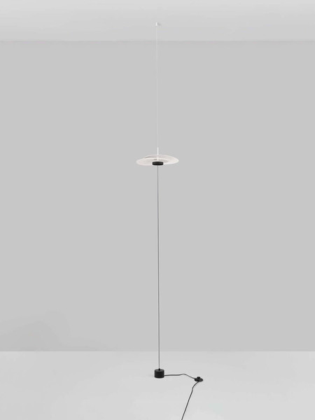 Nova Luce LED Stehleuchte Olea dimmbar 16W warmweiss 3000K Weiß Aluminium 340cm 9580696