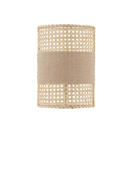 Nova Luce Wandleuchte Lum E27 Natur Rattan 29x20,5cm 9586521