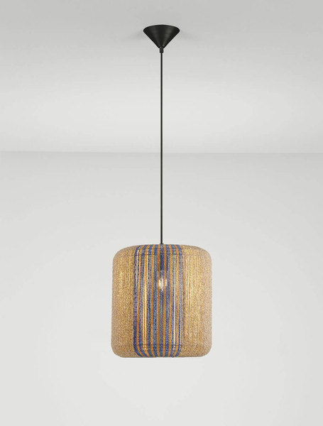 Nova Luce Pendelleuchte Abby E27 Mehrfarbig Stahl Seil Ø33x36,5cm 9586604