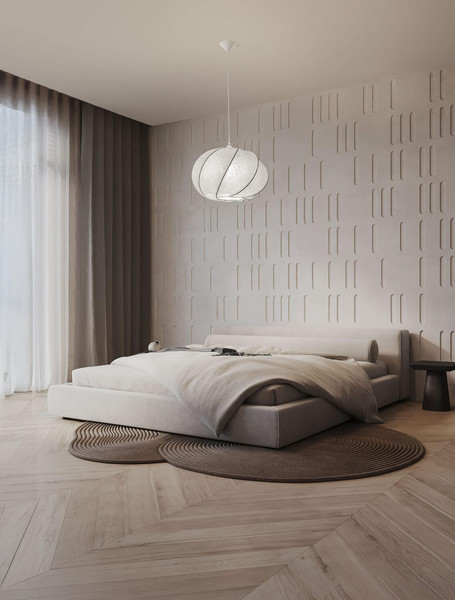 Nova Luce Pendelleuchte Bora E27 Weiß Ø55cm 9586617