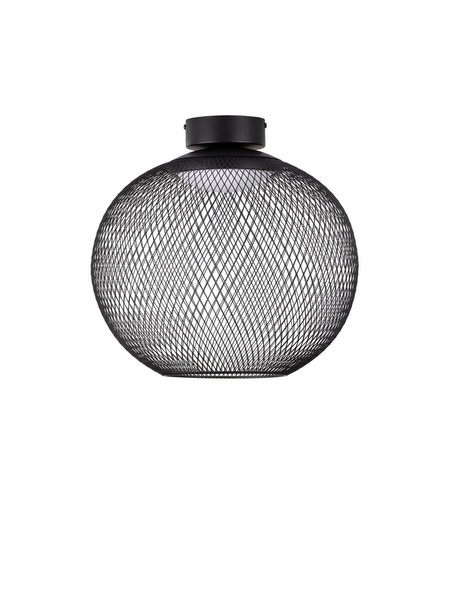 Nova Luce LED Deckenleuchte Kinetic 19W warmweiss 3000K Schwarz Metall Ø40cm 9620155
