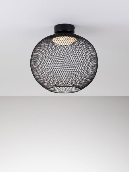 Nova Luce LED Deckenleuchte Kinetic 19W warmweiss 3000K Schwarz Metall Ø40cm 9620155