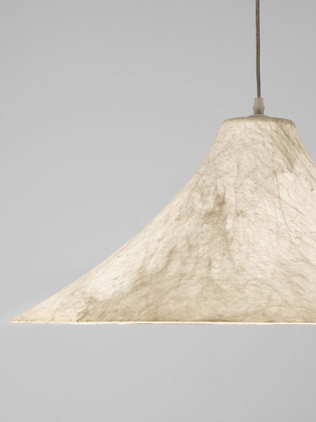 Nova Luce Pendelleuchte Oket E27 Weiß Metall Seide Ø65cm 9620166