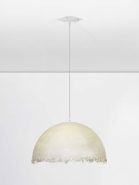 Nova Luce Pendelleuchte Lalu E27 Weiß Ø60cm 9620169