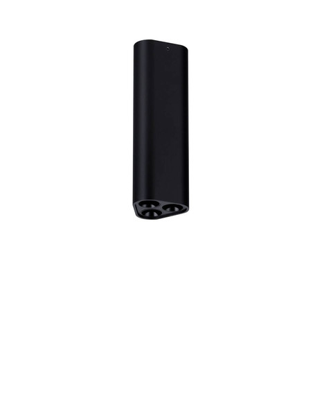 Nova Luce LED Deckenleuchte Etho 6W warmweiss 3000K Schwarz Aluminium 15x5cm 9695101