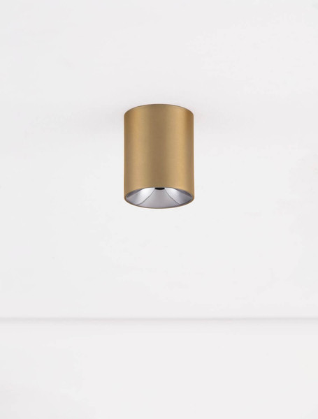 Nova Luce LED Deckenleuchte Aneto 10W warmweiss 3000K Gold Aluminium Ø7cm 9695152