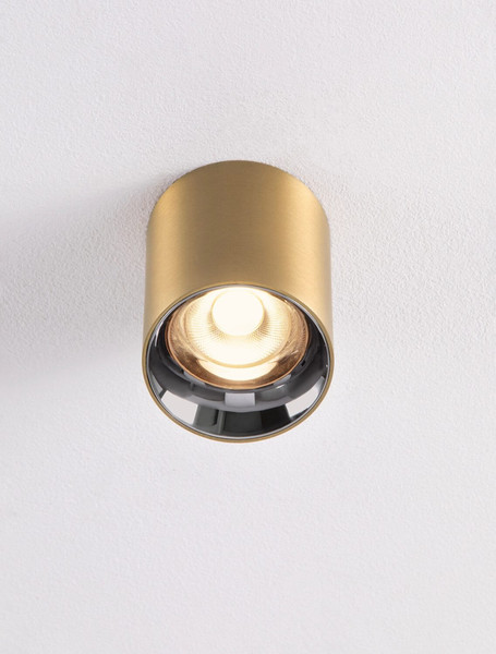 Nova Luce LED Deckenleuchte Aneto 10W warmweiss 3000K Gold Aluminium Ø7cm 9695152