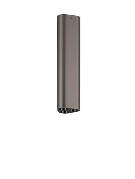 Nova Luce LED Deckenleuchte Etho 6W warmweiss 3000K Schwarz Nickel Aluminium 20x5cm 9695159