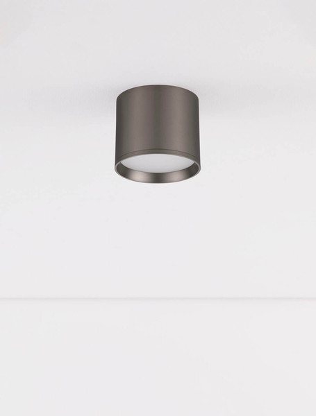 Nova Luce LED Deckenleuchte Ziare 10W warmweiss 3000K Schwarz Nickel Aluminium Ø10cm 9695167
