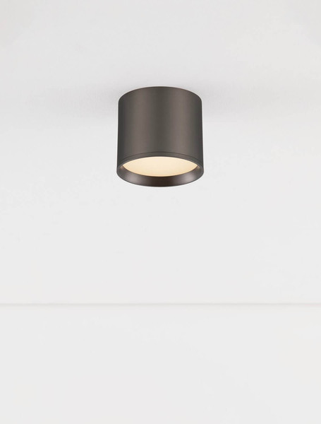 Nova Luce LED Deckenleuchte Ziare 10W warmweiss 3000K Schwarz Nickel Aluminium Ø10cm 9695167