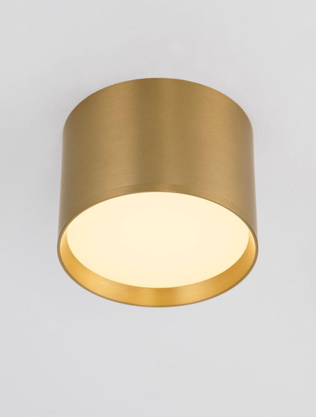 Nova Luce LED Deckenleuchte Ziare 17W warmweiss 3000K Gold Aluminium Ø12cm 9695168