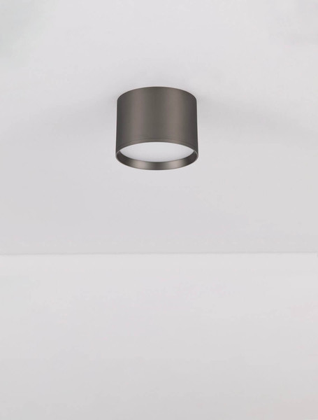 Nova Luce LED Deckenleuchte Ziare 17W warmweiss 3000K Schwarz Nickel Aluminium Ø12cm 9695169