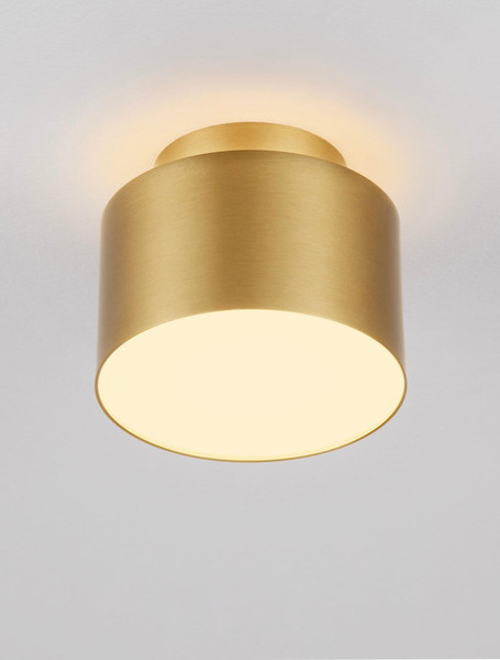 Nova Luce LED Deckenleuchte Ozen 16W warmweiss 3000K Gold Aluminium Ø11cm 9695170