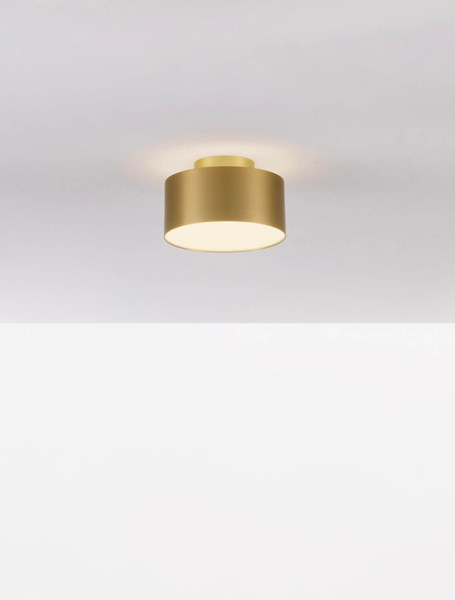 Nova Luce LED Deckenleuchte Ozen 24W warmweiss 3000K Gold Aluminium Ø14cm 9695172