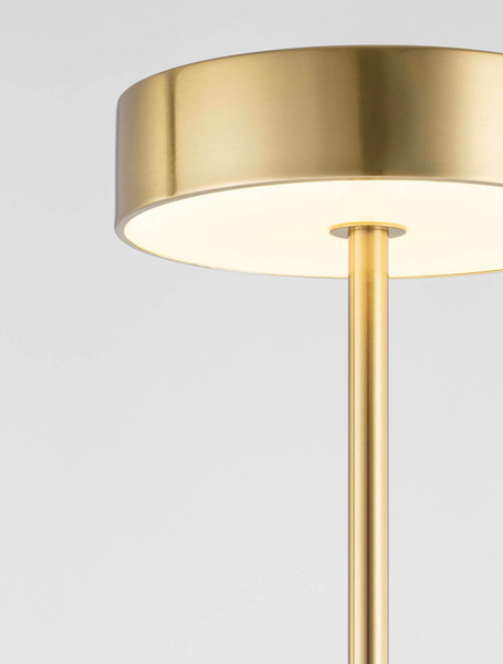 Nova Luce LED Stehleuchte Thea 17W warmweiss 3000K Messinggold Metall 135cm 9695291