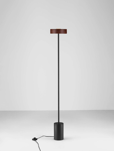 Nova Luce LED Stehleuchte Thea 17W warmweiss 3000K Holz Schwarz Metall 135cm 9695294