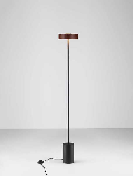 Nova Luce LED Stehleuchte Thea 17W warmweiss 3000K Holz Schwarz Metall 135cm 9695294
