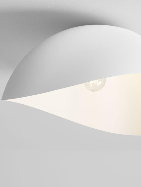 Nova Luce Deckenleuchte Opsi E27 Weiß Metall Ø50cm 9695298