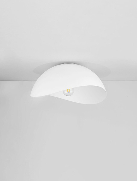 Nova Luce Deckenleuchte Opsi E27 Weiß Metall Ø40cm 9695303