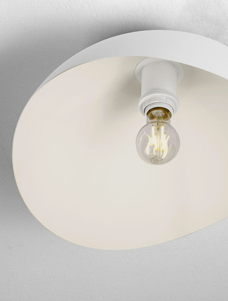 Nova Luce Deckenleuchte Opsi E27 Weiß Metall Ø40cm 9695303
