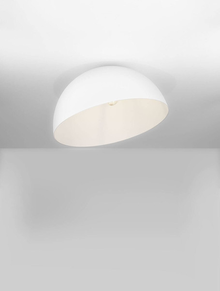 Nova Luce Deckenleuchte Onia E27 Weiß Metall Ø50cm 9695309