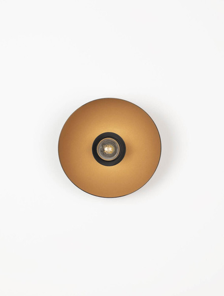 Nova Luce Wandleuchte Onia E14 Schwarz Gold Metall Ø20,5cm 9695317