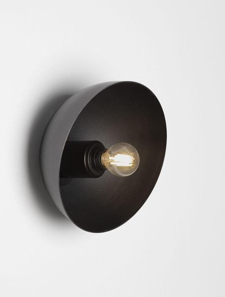 Nova Luce Wandleuchte Onia E14 Dunkelgrau Schwarz Metall Ø20,5cm 9695319
