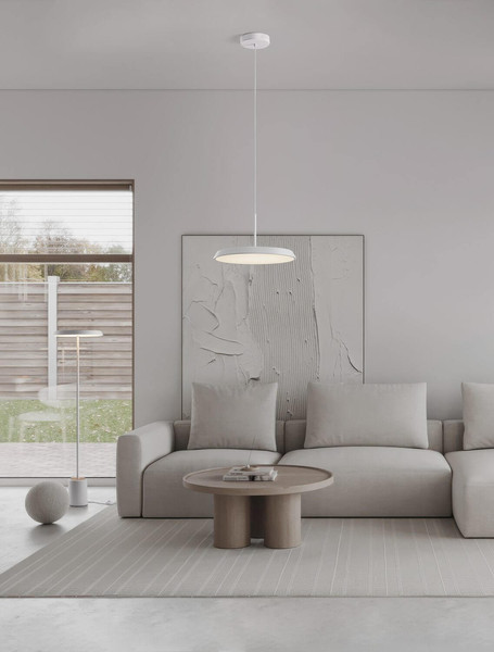 Nova Luce LED Stehleuchte Ophelia 27W warmweiss 3000K Weiß Holz Metall 135cm 9695325