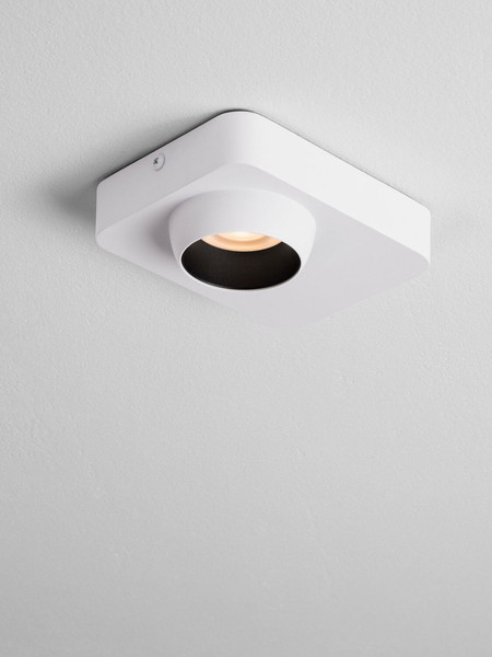 Nova Luce LED Deckenleuchte Kedros 9W warmweiss 3000K Weiß Stahl Aluminium 14x11cm 9870029