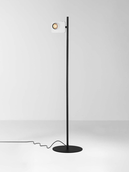 Nova Luce LED Stehleuchte Kedros schwenkbar dimmbar 9W warmweiss 3000K Weiß Stahl Aluminium 131cm 9870035