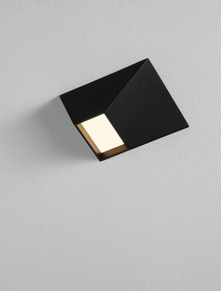 Nova Luce LED Deckenleuchte Utopia 9W warmweiss 3000K Schwarz Stahl Aluminium 15x15cm 9870040