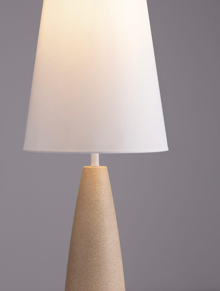 Nova Luce Stehleuchte Mizu E27 Creme Weiß Gips 130cm 9919103