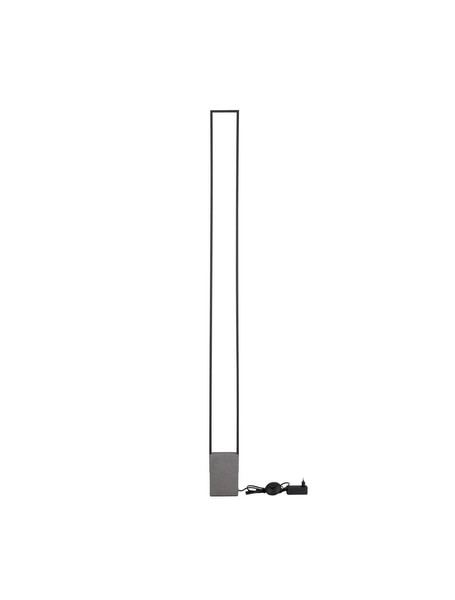 Nova Luce LED Stehleuchte Lithos 26W warmweiss 3000K Schwarz Anthrazit Beton 161cm 9919105