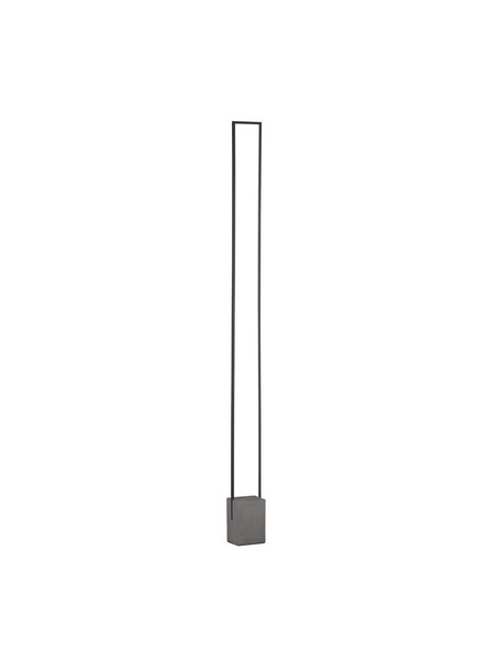 Nova Luce LED Stehleuchte Lithos 26W warmweiss 3000K Schwarz Anthrazit Beton 161cm 9919105