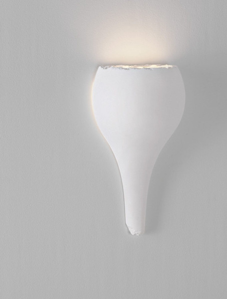 Nova Luce Wandleuchte Miso E14 Weiß Gips 38x22cm 9919106