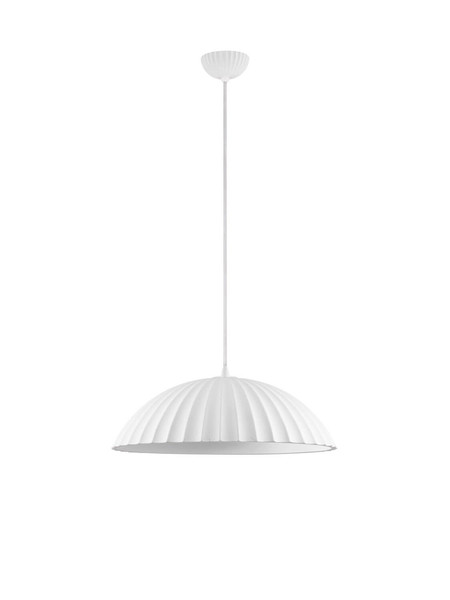 Nova Luce Pendelleuchte Ammos E27 Weiß Beton Ø50cm 9919114