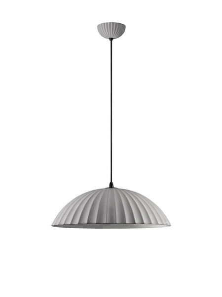 Nova Luce Pendelleuchte Ammos E27 Grau Beton Ø50cm 9919115