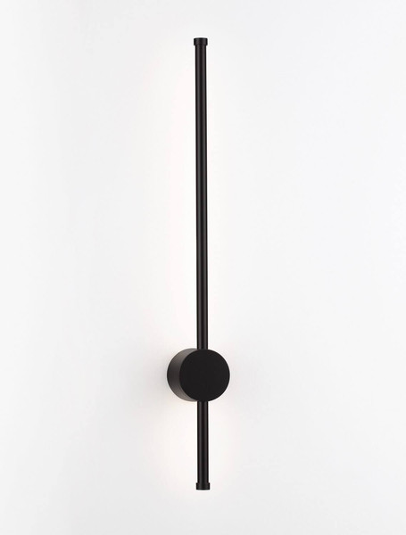 Nova Luce LED Außen-Wandleuchte Ridge 12W warmweiss 3000K IP65 salzwasserfest Schwarz Aluminium 65x8cm 9923406