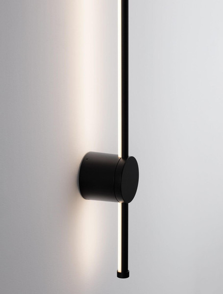 Nova Luce LED Außen-Wandleuchte Ridge 19W warmweiss 3000K IP65 salzwasserfest Schwarz Aluminium 97x8cm 9923408