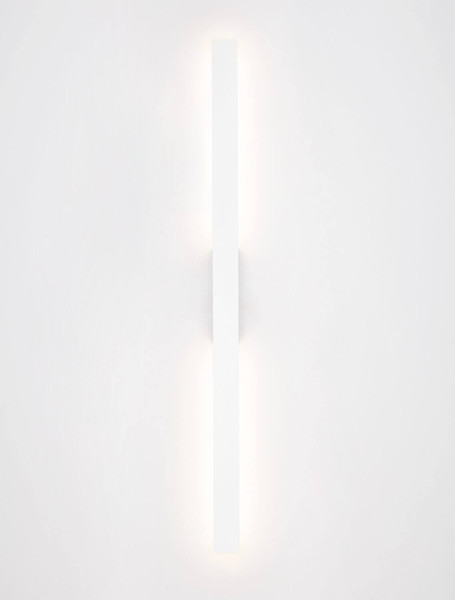 Nova Luce LED Außen-Wandleuchte Aneth 20W warmweiss 3000K IP65 salzwasserfest Weiß Aluminium 104x5cm 9923409