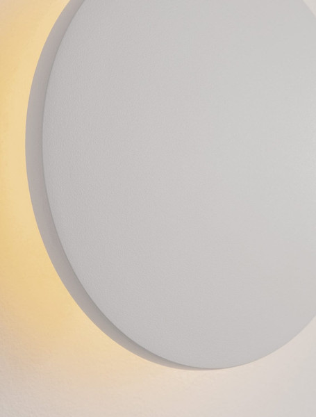 Nova Luce LED Außen-Wandleuchte Copper 7W warmweiss 3000K IP65 salzwasserfest Weiß Aluminium Ø13,5cm 9923411