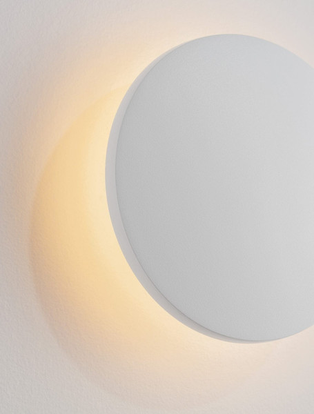 Nova Luce LED Außen-Wandleuchte Copper 7W warmweiss 3000K IP65 salzwasserfest Weiß Aluminium Ø13,5cm 9923411