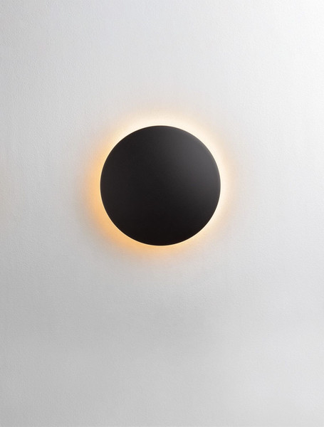 Nova Luce LED Außen-Wandleuchte Copper 9W warmweiss 3000K IP65 salzwasserfest Schwarz Aluminium Ø18cm 9923414