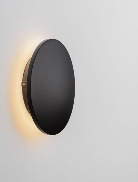 Nova Luce LED Außen-Wandleuchte Copper 9W warmweiss 3000K IP65 salzwasserfest Schwarz Aluminium Ø18cm 9923414