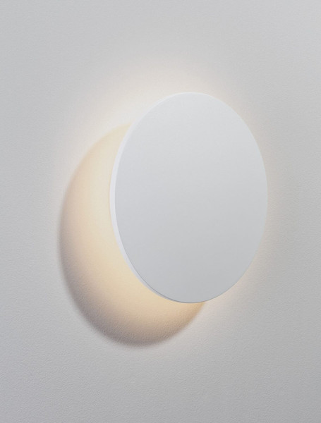 Nova Luce LED Außen-Wandleuchte Copper 12W warmweiss 3000K IP65 salzwasserfest Weiß Aluminium Ø24cm 9923415
