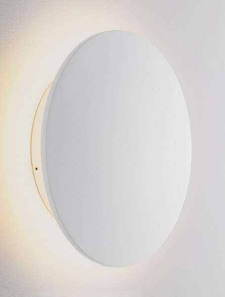 Nova Luce LED Außen-Wandleuchte Copper 16W warmweiss 3000K IP65 salzwasserfest Weiß Aluminium Ø30cm 9923417