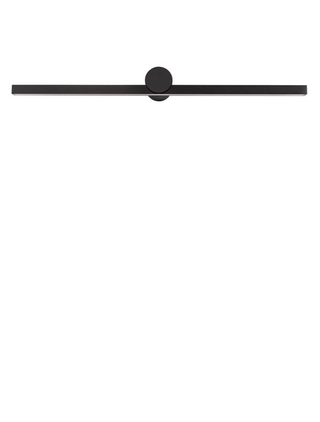 Nova Luce LED Außen-Wandleuchte Breggo 17W warmweiss 3000K IP54 Schwarz Aluminium 81x10cm 9923422