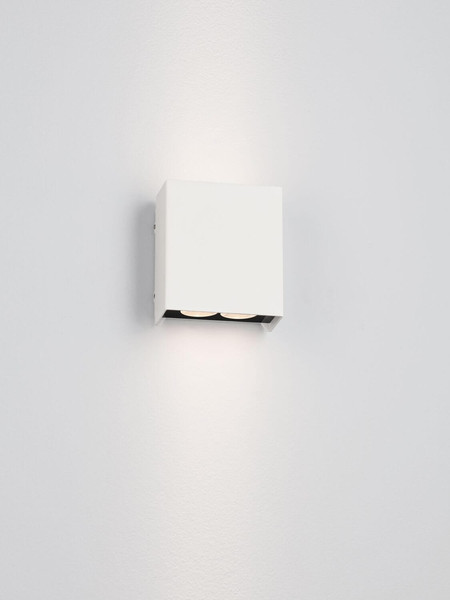 Nova Luce LED Außen-Wandleuchte Elio 12W warmweiss 3000K IP65 salzwasserfest Weiß Aluminium 13x11cm 9971474