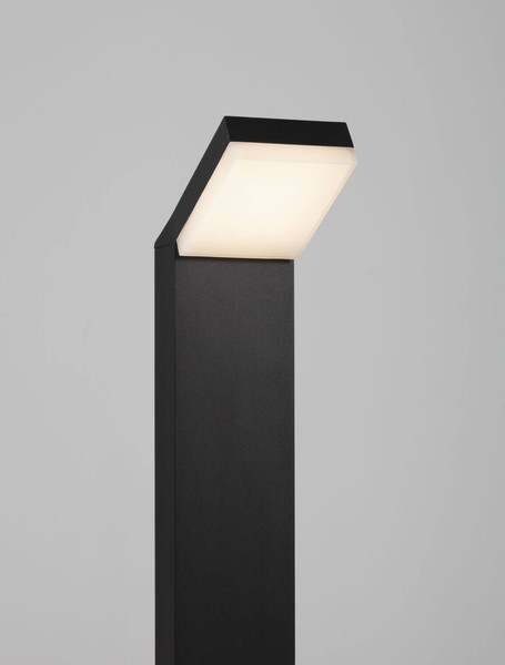 Nova Luce LED Wegeleuchte Farge 12W warmweiss 3000K IP65 salzwasserfest Anthrazit Aluminium 76cm 9971478